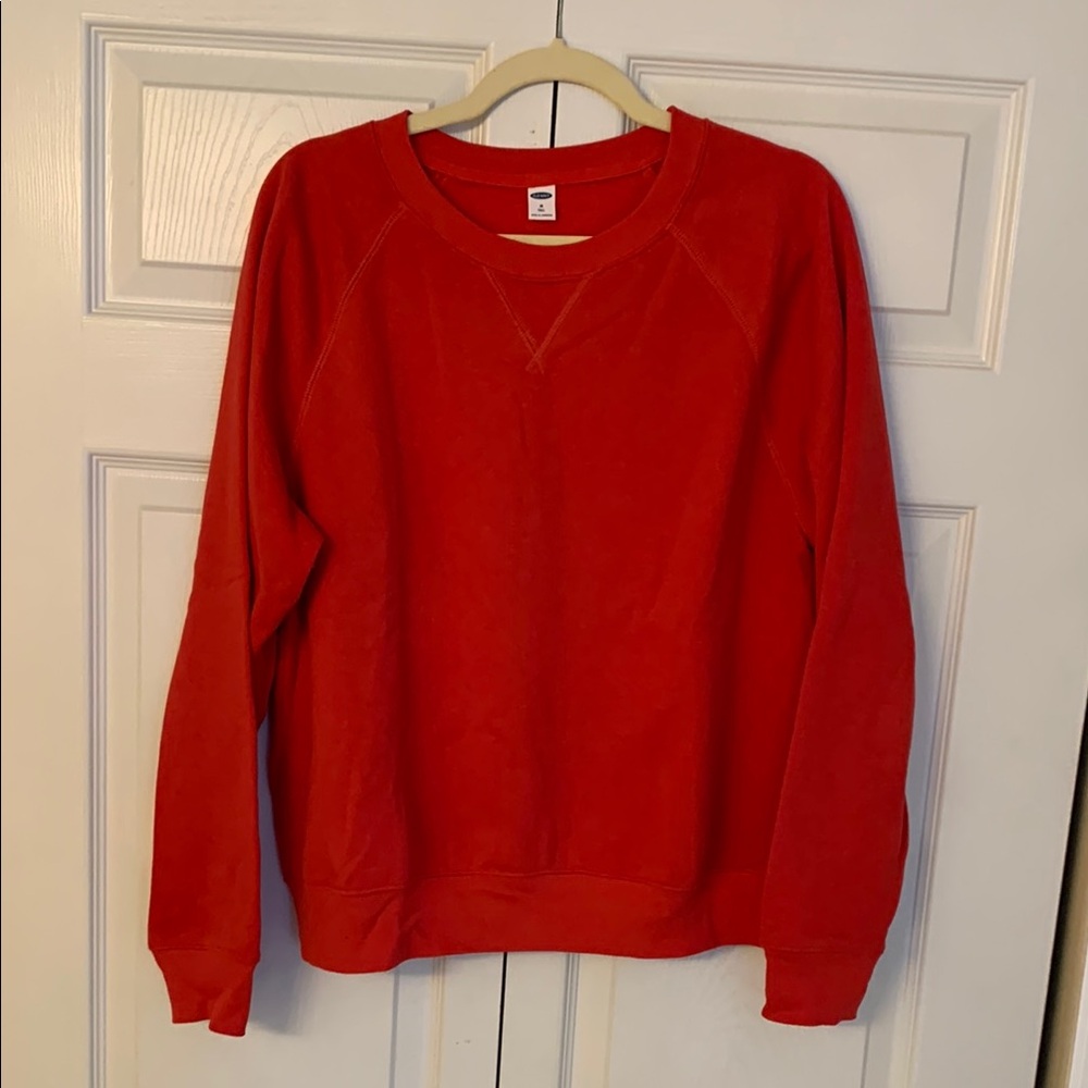 Old Navy Red Crewneck Sweatshirt